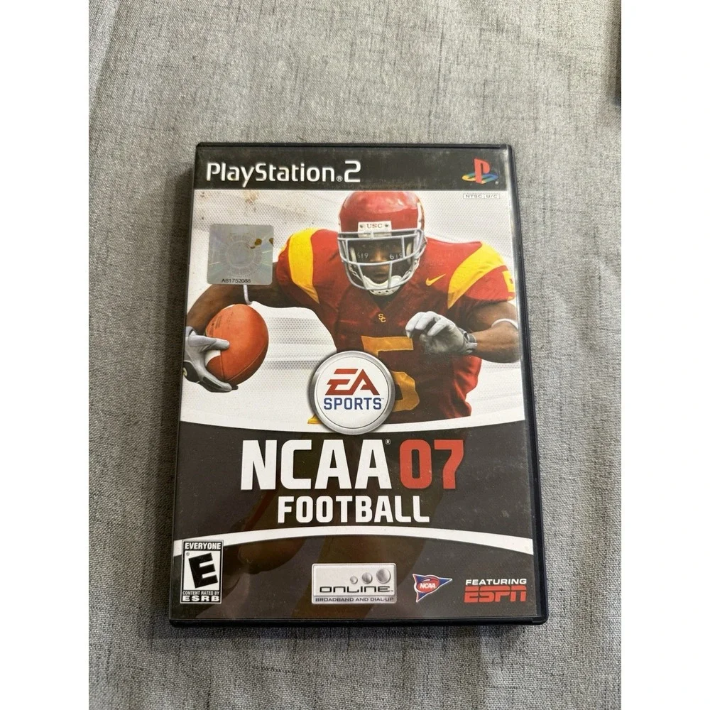 NCAA Football 07 (Sony PlayStation 2, 2006). Untested w/pamphlet‎ Estate